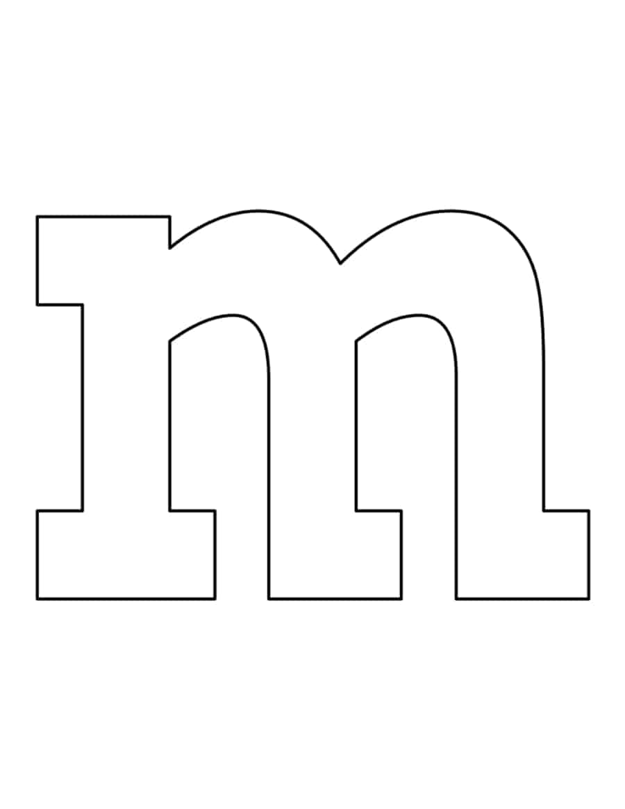 Lowercase Letter M Kids Coloring Pages Pdf Free Vectors